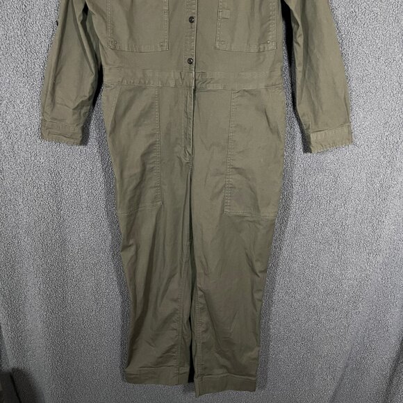 Duluth Trading Fire Hose Crop Work Coveralls - Women's Size XL - Green - Picture 2 of 10